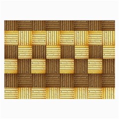 Wood Texture Grain Weave Dark Large Glasses Cloth (2-side) by Nexatart