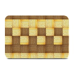 Wood Texture Grain Weave Dark Plate Mats