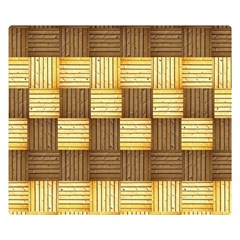 Wood Texture Grain Weave Dark Double Sided Flano Blanket (small)  by Nexatart