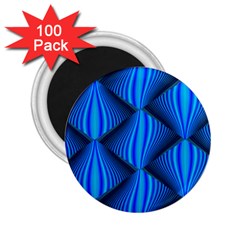 Abstract Waves Motion Psychedelic 2 25  Magnets (100 Pack)  by Nexatart