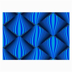 Abstract Waves Motion Psychedelic Large Glasses Cloth (2-side) by Nexatart