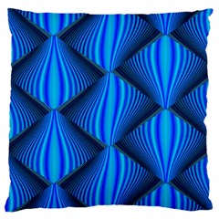 Abstract Waves Motion Psychedelic Large Cushion Case (one Side) by Nexatart