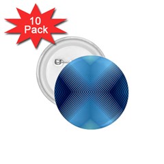 Converging Lines Blue Shades Glow 1 75  Buttons (10 Pack) by Nexatart