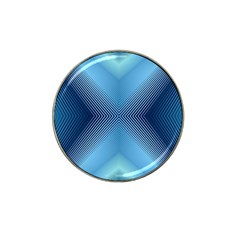 Converging Lines Blue Shades Glow Hat Clip Ball Marker by Nexatart