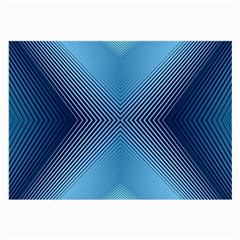 Converging Lines Blue Shades Glow Large Glasses Cloth by Nexatart