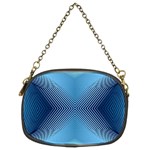 Converging Lines Blue Shades Glow Chain Purses (Two Sides)  Back