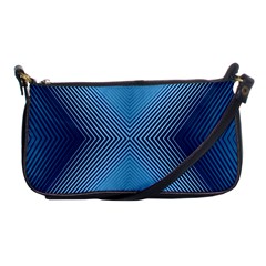 Converging Lines Blue Shades Glow Shoulder Clutch Bags by Nexatart