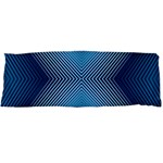 Converging Lines Blue Shades Glow Body Pillow Case Dakimakura (Two Sides) Front