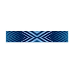 Converging Lines Blue Shades Glow Flano Scarf (mini) by Nexatart