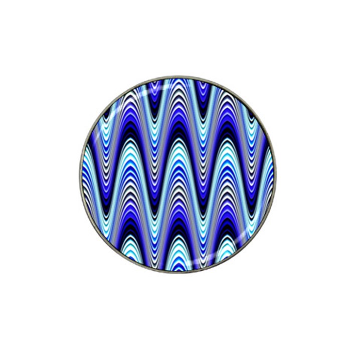 Waves Wavy Blue Pale Cobalt Navy Hat Clip Ball Marker (4 pack)