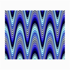 Waves Wavy Blue Pale Cobalt Navy Small Glasses Cloth by Nexatart