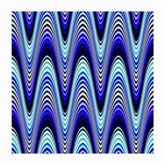 Waves Wavy Blue Pale Cobalt Navy Medium Glasses Cloth by Nexatart