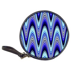 Waves Wavy Blue Pale Cobalt Navy Classic 20-cd Wallets by Nexatart