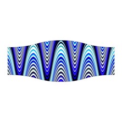 Waves Wavy Blue Pale Cobalt Navy Stretchable Headband