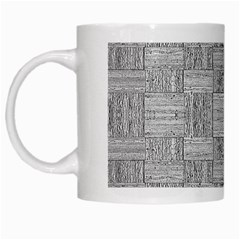 Texture Wood Grain Grey Gray White Mugs by Nexatart