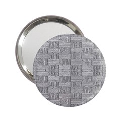 Texture Wood Grain Grey Gray 2 25  Handbag Mirrors by Nexatart