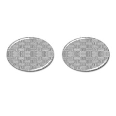 Texture Wood Grain Grey Gray Cufflinks (oval) by Nexatart