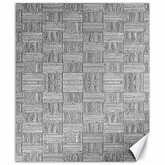 Texture Wood Grain Grey Gray Canvas 8  X 10  by Nexatart