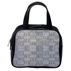 Texture Wood Grain Grey Gray Classic Handbags (one Side) by Nexatart