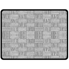 Texture Wood Grain Grey Gray Fleece Blanket (large)  by Nexatart