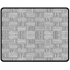 Texture Wood Grain Grey Gray Fleece Blanket (medium)  by Nexatart