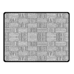 Texture Wood Grain Grey Gray Fleece Blanket (Small) 50 x40  Blanket Front