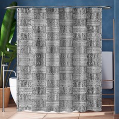 Texture Wood Grain Grey Gray Shower Curtain 60  X 72  (medium)  by Nexatart