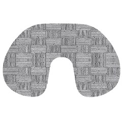 Texture Wood Grain Grey Gray Travel Neck Pillows by Nexatart