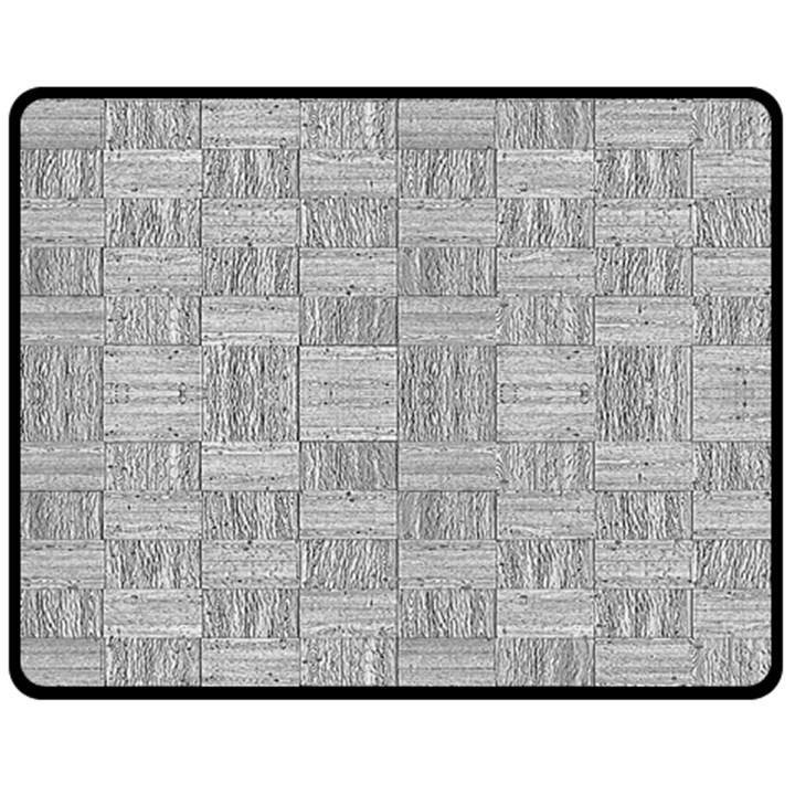 Texture Wood Grain Grey Gray Double Sided Fleece Blanket (Medium) 