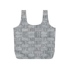 Texture Wood Grain Grey Gray Full Print Recycle Bags (s)  by Nexatart