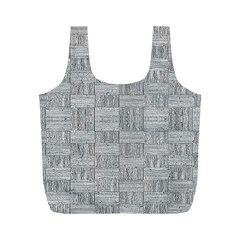 Texture Wood Grain Grey Gray Full Print Recycle Bags (m)  by Nexatart