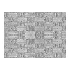 Texture Wood Grain Grey Gray Double Sided Flano Blanket (mini)  by Nexatart