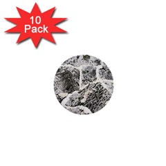 Coquina Shell Limestone Rocks 1  Mini Buttons (10 Pack)  by Nexatart