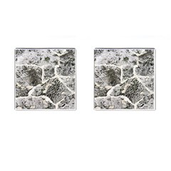 Coquina Shell Limestone Rocks Cufflinks (square) by Nexatart