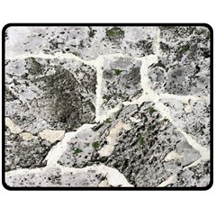 Coquina Shell Limestone Rocks Double Sided Fleece Blanket (medium)  by Nexatart