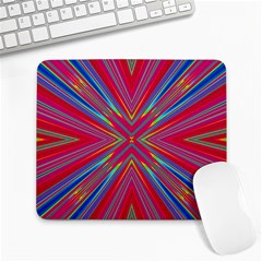 Burst Radiate Glow Vivid Colorful Large Mousepads by Nexatart