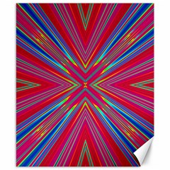 Burst Radiate Glow Vivid Colorful Canvas 8  X 10  by Nexatart