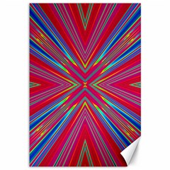 Burst Radiate Glow Vivid Colorful Canvas 12  X 18   by Nexatart