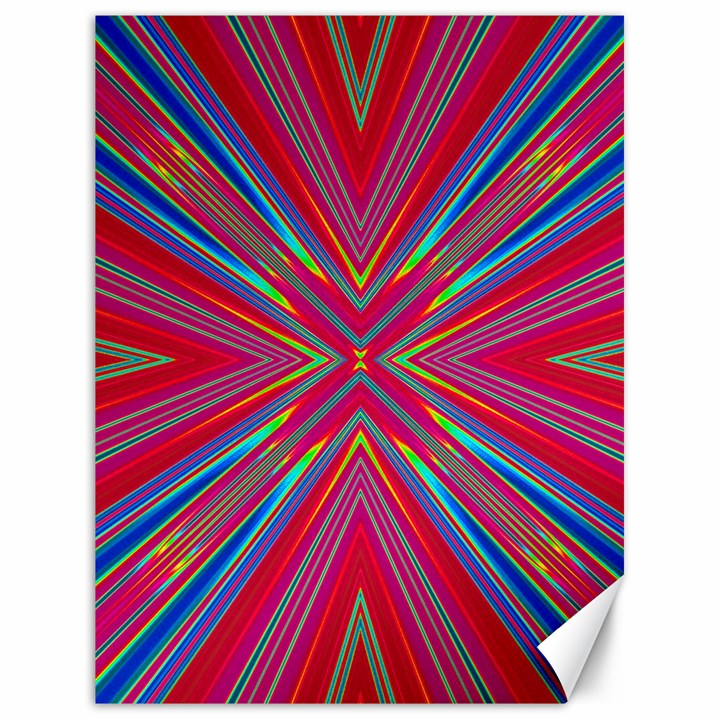 Burst Radiate Glow Vivid Colorful Canvas 18  x 24  