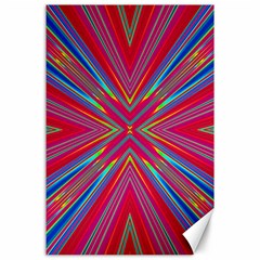 Burst Radiate Glow Vivid Colorful Canvas 24  X 36  by Nexatart