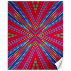 Burst Radiate Glow Vivid Colorful Canvas 11  X 14   by Nexatart