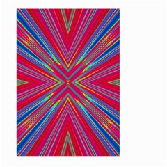 Burst Radiate Glow Vivid Colorful Large Garden Flag (two Sides) by Nexatart