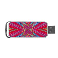 Burst Radiate Glow Vivid Colorful Portable Usb Flash (one Side) by Nexatart