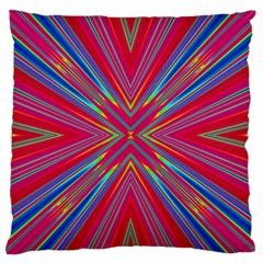 Burst Radiate Glow Vivid Colorful Standard Flano Cushion Case (one Side) by Nexatart