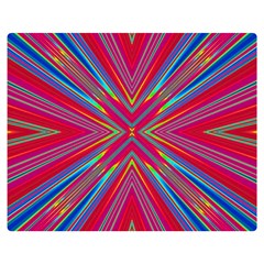 Burst Radiate Glow Vivid Colorful Double Sided Flano Blanket (medium)  by Nexatart