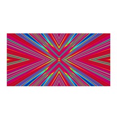 Burst Radiate Glow Vivid Colorful Satin Wrap by Nexatart