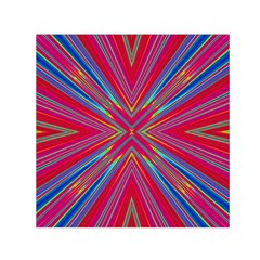 Burst Radiate Glow Vivid Colorful Small Satin Scarf (square) by Nexatart