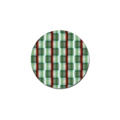 Fabric Textile Texture Green White Golf Ball Marker (4 Pack) by Nexatart