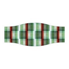 Fabric Textile Texture Green White Stretchable Headband