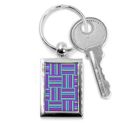 Geometric Textile Texture Surface Key Chains (rectangle)  by Nexatart